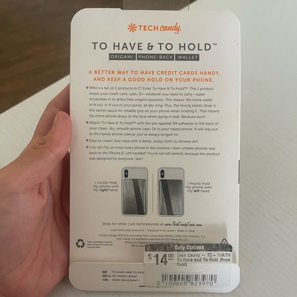 NEW Phone Sticker Card Holder Wallet by Tech Candy - Picture 2 of 3